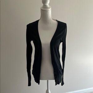 Black Button-Up Cardigan